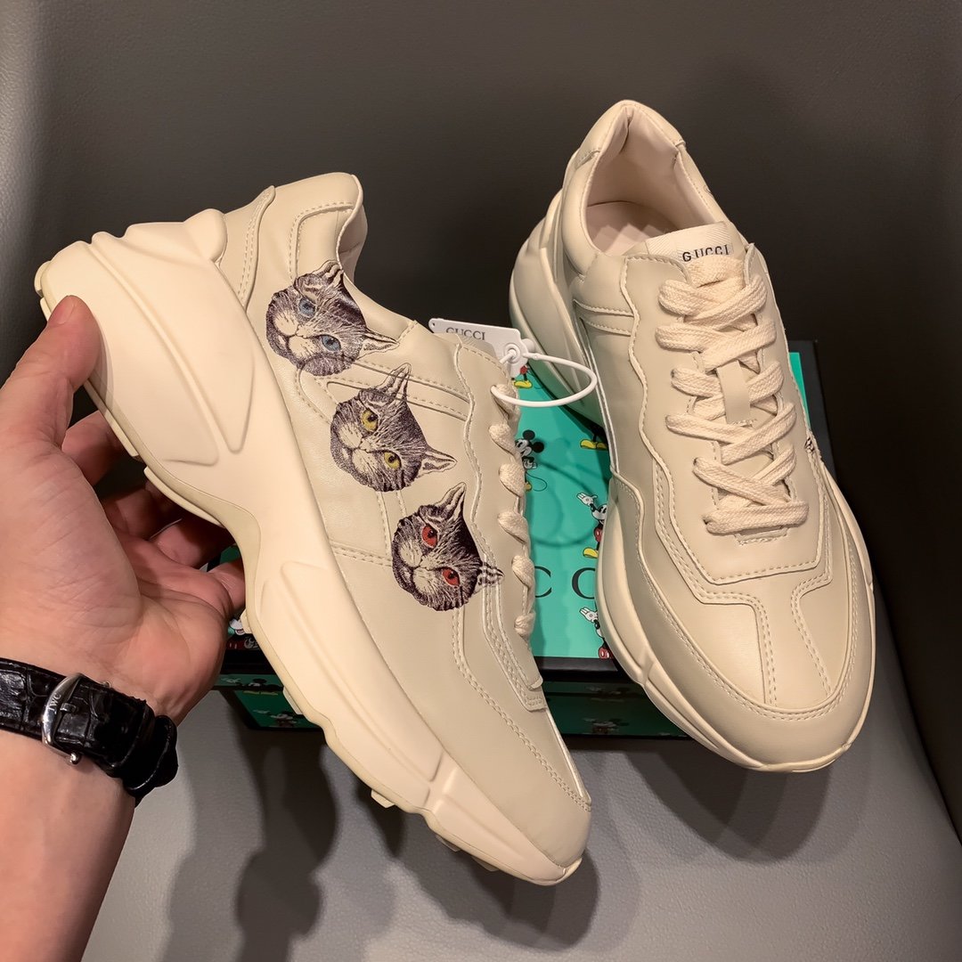 Ezyycart Bags MO-GCI RHYTON VINTAGE TRAINER CAT WHITE SNEAKER 142