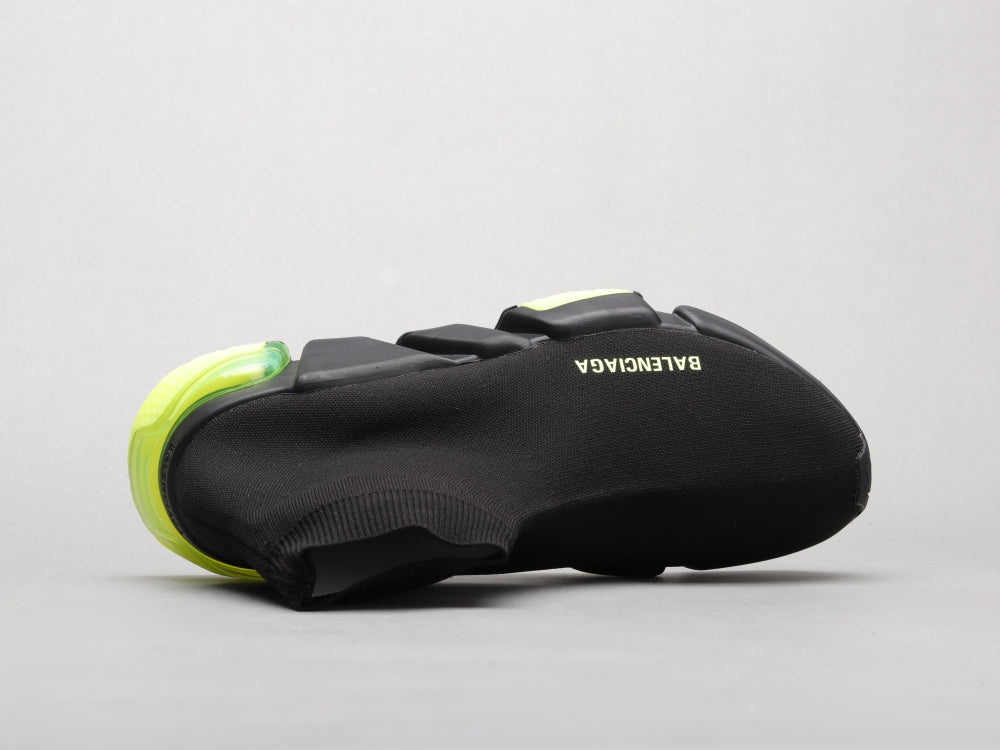 Ezyycart Bags Bla Socks Air Cushion Black Green Sneaker