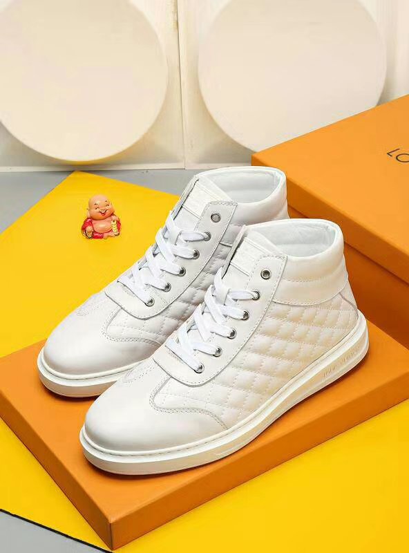 Anum Bags LUV HIgh Top Metal White Sneaker