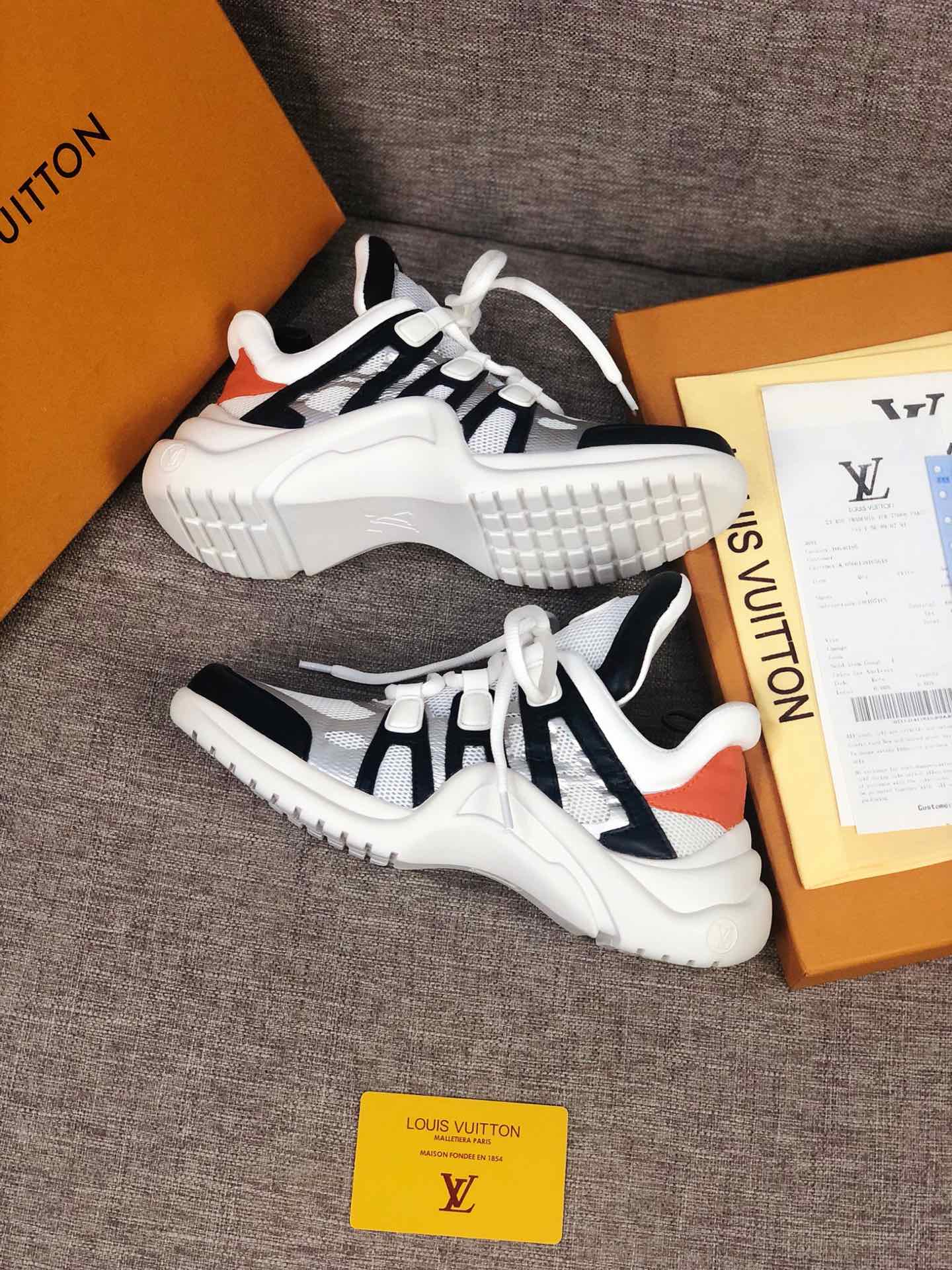 Anum Bags LUV Archlight White Black Orange Sneaker