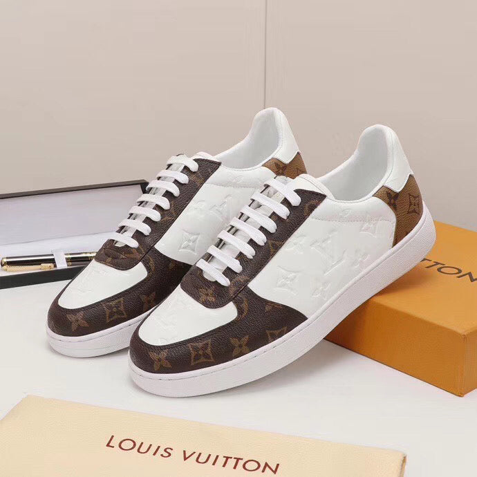 Anum Bags LUV Casual Low White Brown Sneaker