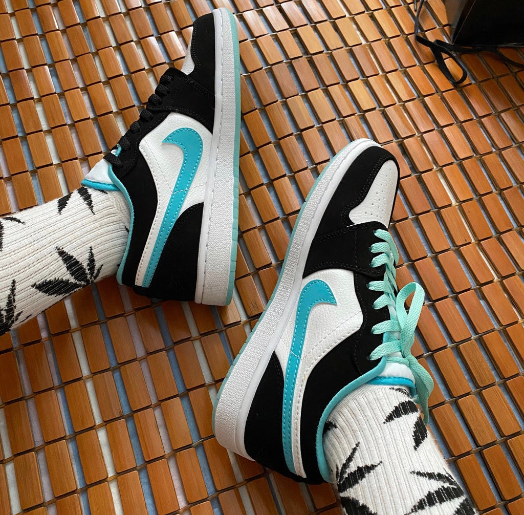 Ezyycart Bags AJ1 Black and Green toes