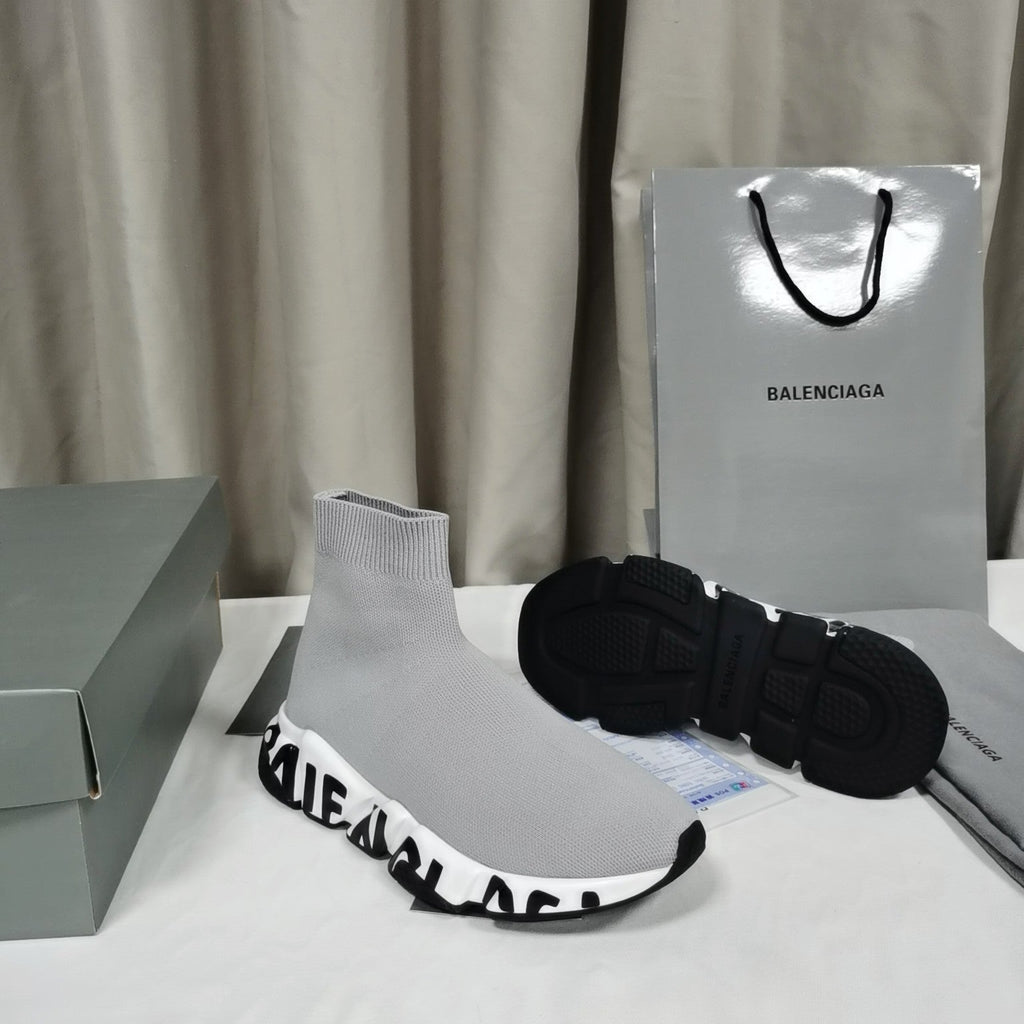 Ezyycart Bags Bla Speed Print Stretch Knit Sneakers