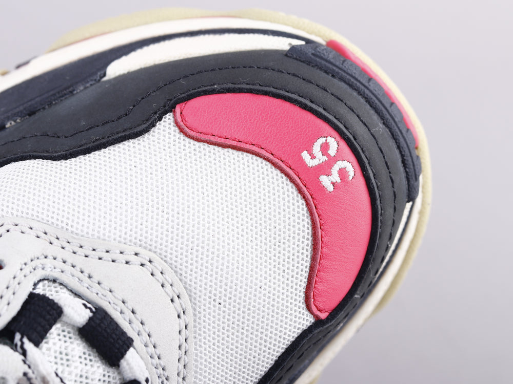 Ezyycart Bags Bla Triple S Black And White Powder Sneaker