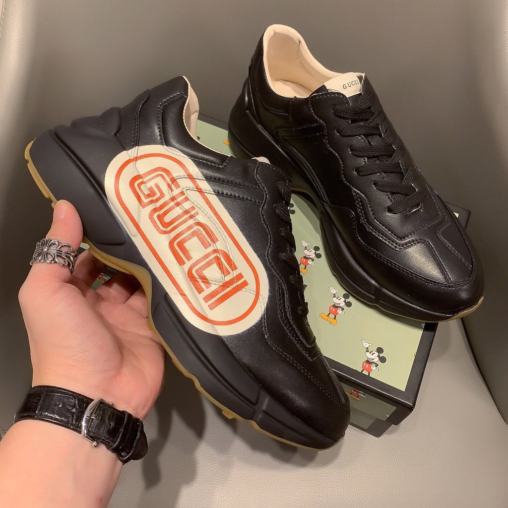 Ezyycart Bags MO-GCI RHYTON VINTAGE TRAINER LA BLACK SNEAKER 143