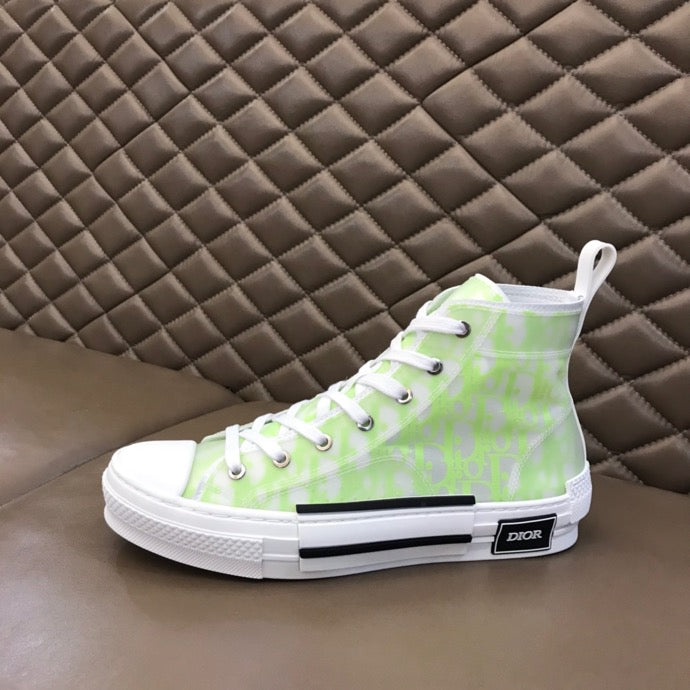Anum Bags DIR B23 White and Yellow HIGH-TOP SNEAKER