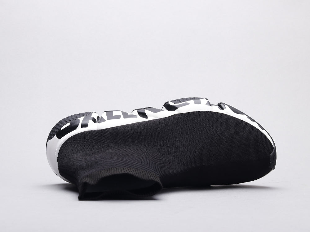 Ezyycart Bags Bla Socks Shoes Black and White Sneaker