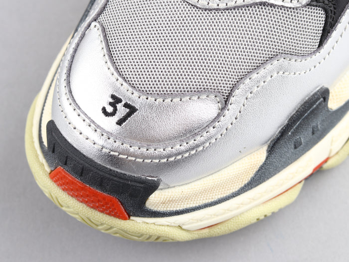 Ezyycart Bags Bla Triple S Red Silver Sneaker