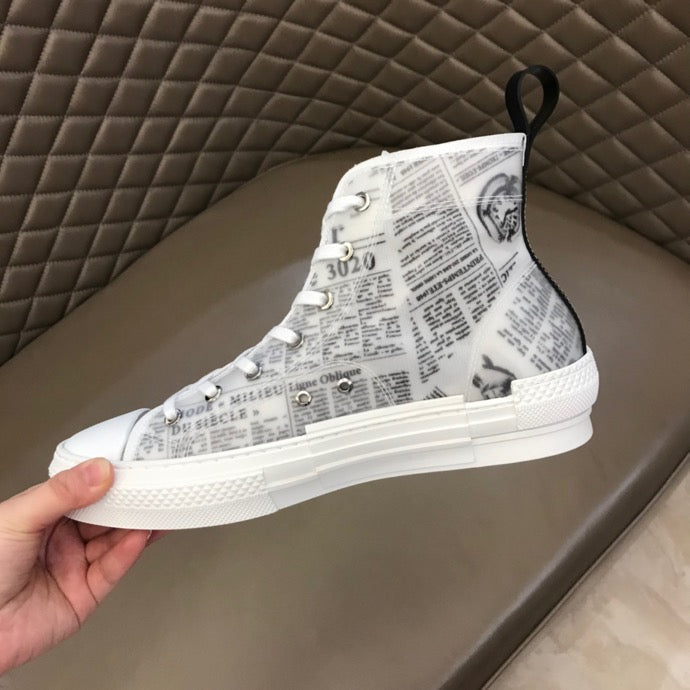 Anum Bags DIR B23 Newspaper HIGH-TOP SNEAKER