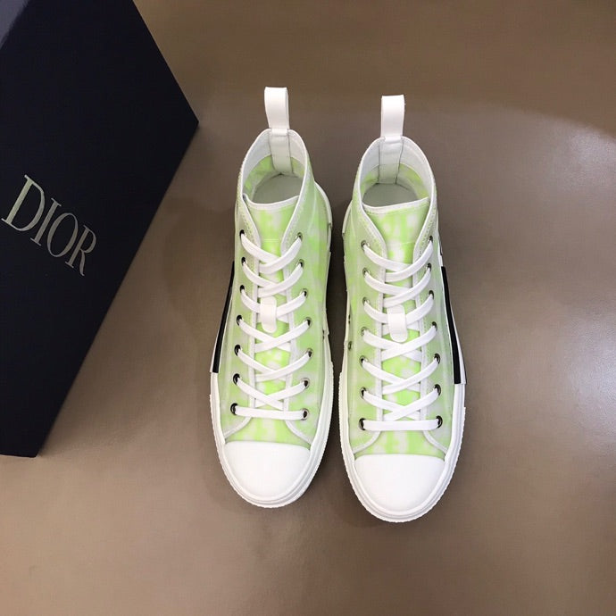 Anum Bags DIR B23 White and Yellow HIGH-TOP SNEAKER