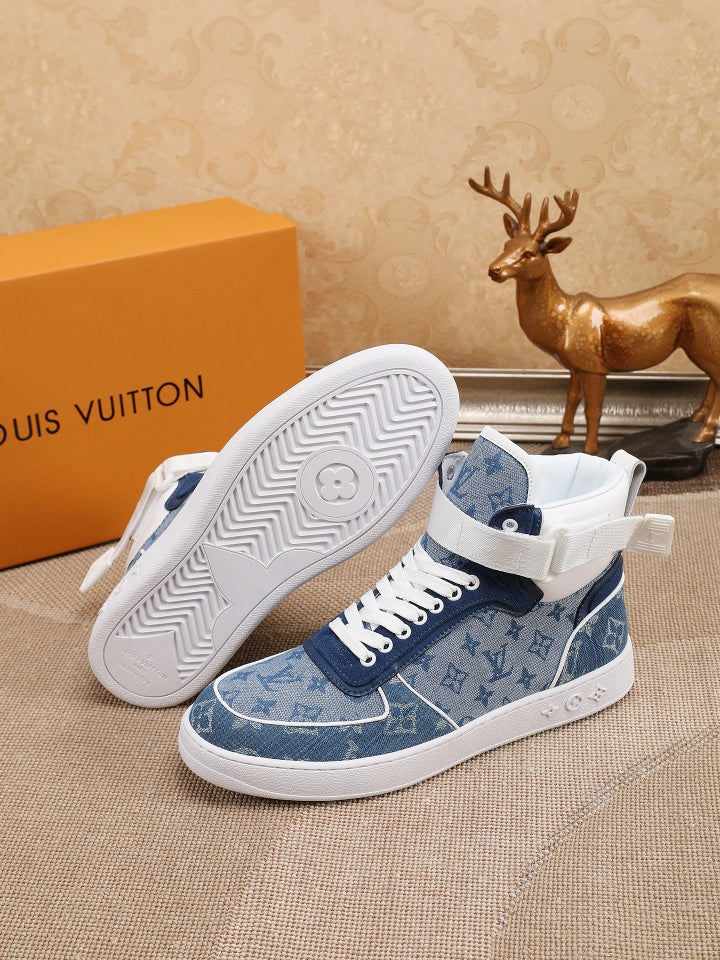 Anum Bags LUV High Top Blue Sneaker