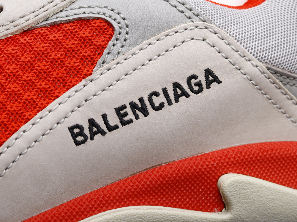 Ezyycart Bags Bla Triple S Gray and Red Sneaker