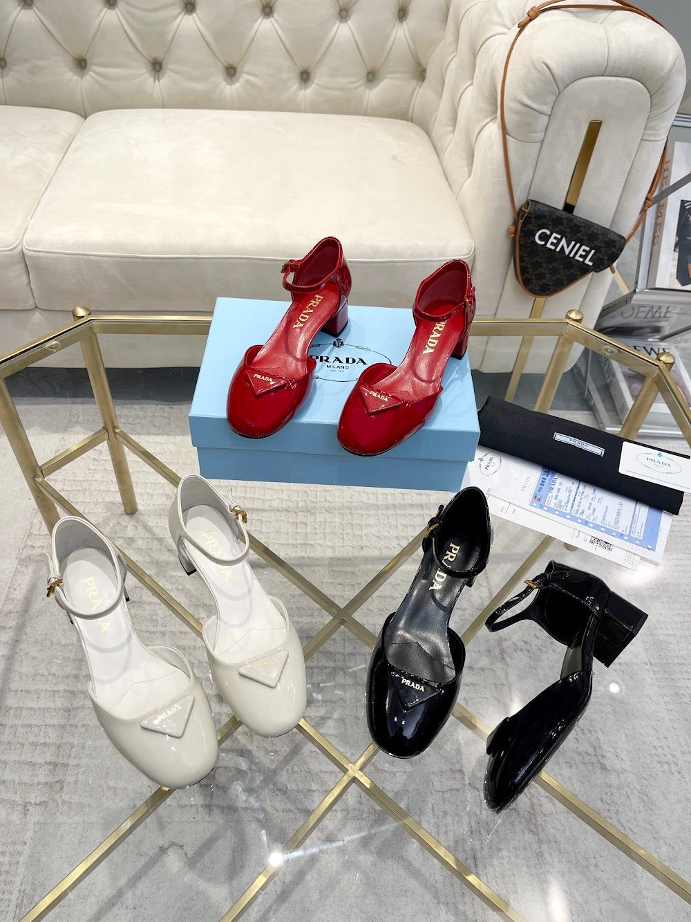 Ezyycart Bags Prada Luxury Heels --52964