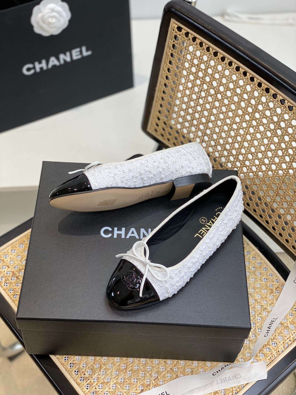 Anum Bags CHL FLATS WHITE BALLET