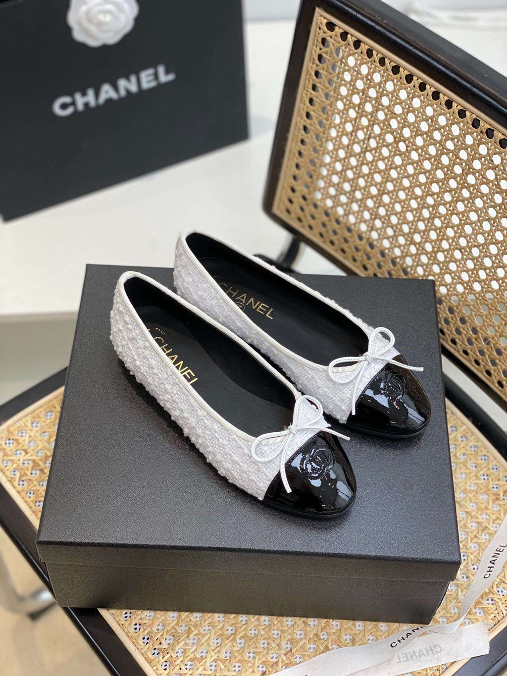 Anum Bags CHL FLATS WHITE BALLET