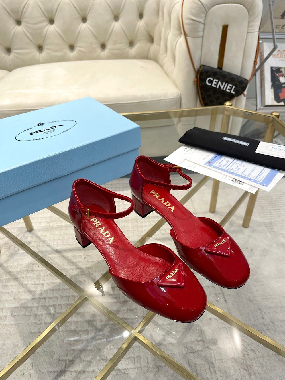Ezyycart Bags Prada Luxury Heels --52964
