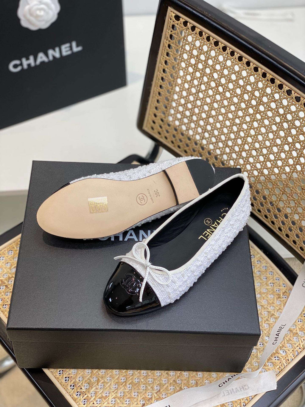 Anum Bags CHL FLATS WHITE BALLET