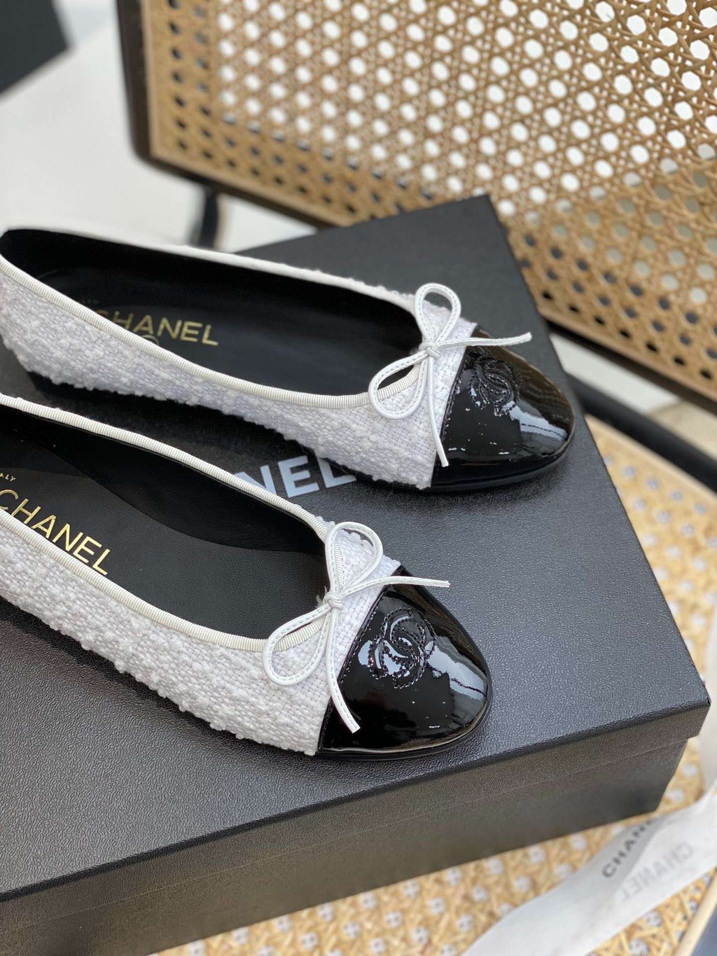 Anum Bags CHL FLATS WHITE BALLET