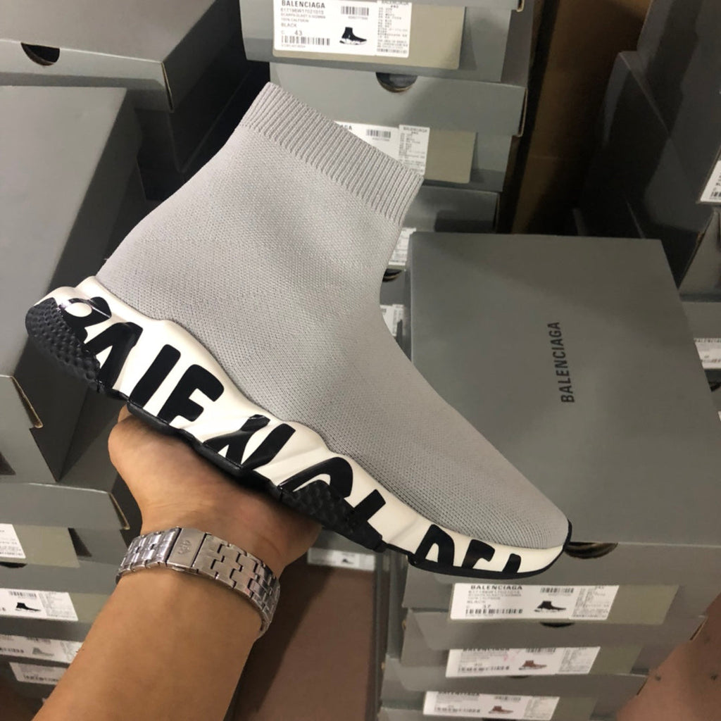 Ezyycart Bags Bla Speed Print Stretch Knit Sneakers