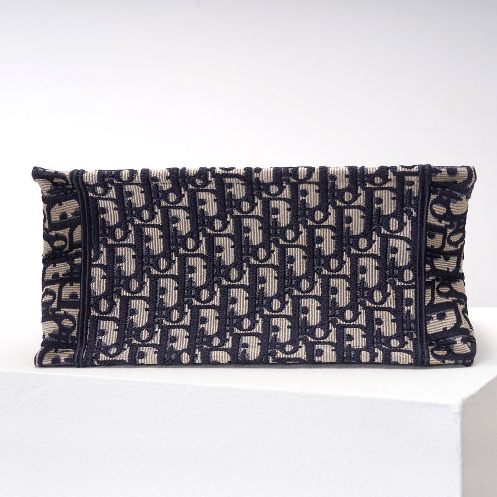 Anum Bags DIR1286 Book Tote CHRISTIAN mini 26.5cm Oblique blue-3 Embroidery Handbag