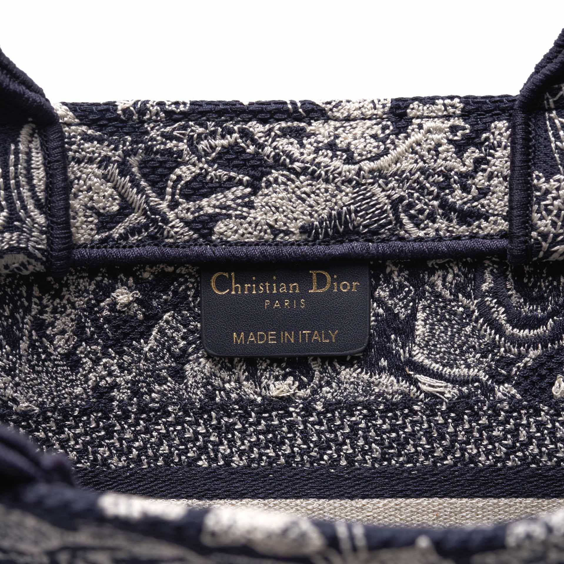 Ezyycart Bags DIR1286 Book Tote tiger small MINI navy blue