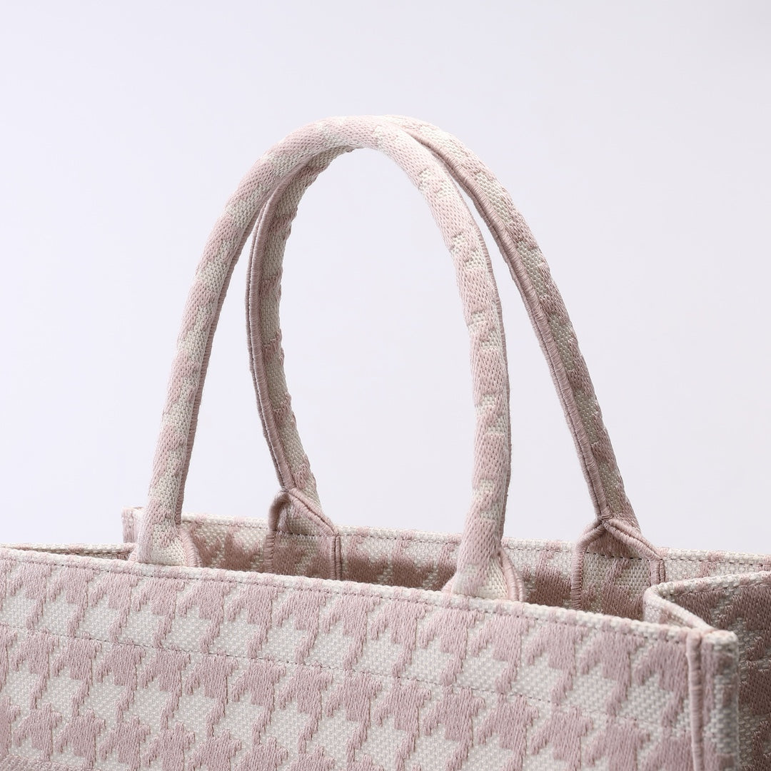 Ezyycart Bags DIR1286 Book Tote pink small size 36.5CM 41.5CM