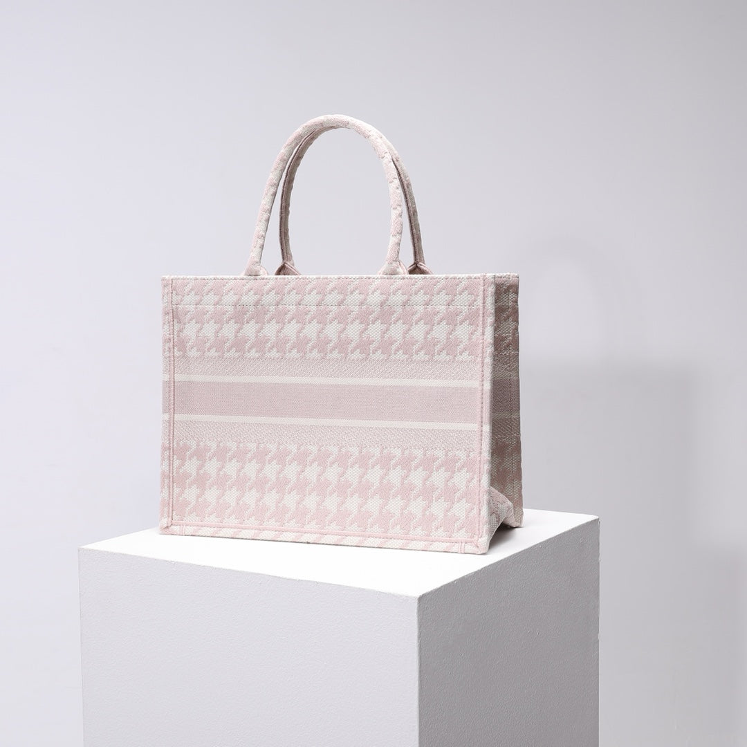 Ezyycart Bags DIR1286 Book Tote pink small size 36.5CM 41.5CM