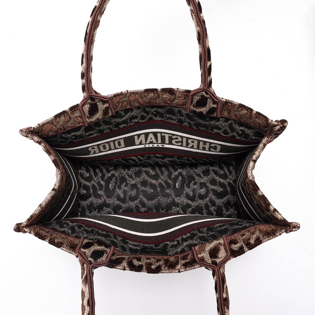 Ezyycart Bags DIR1286 Book Tote BIG size 41.5cm 36.5cm Embroidery LOGO red Handbag Beige Mizza