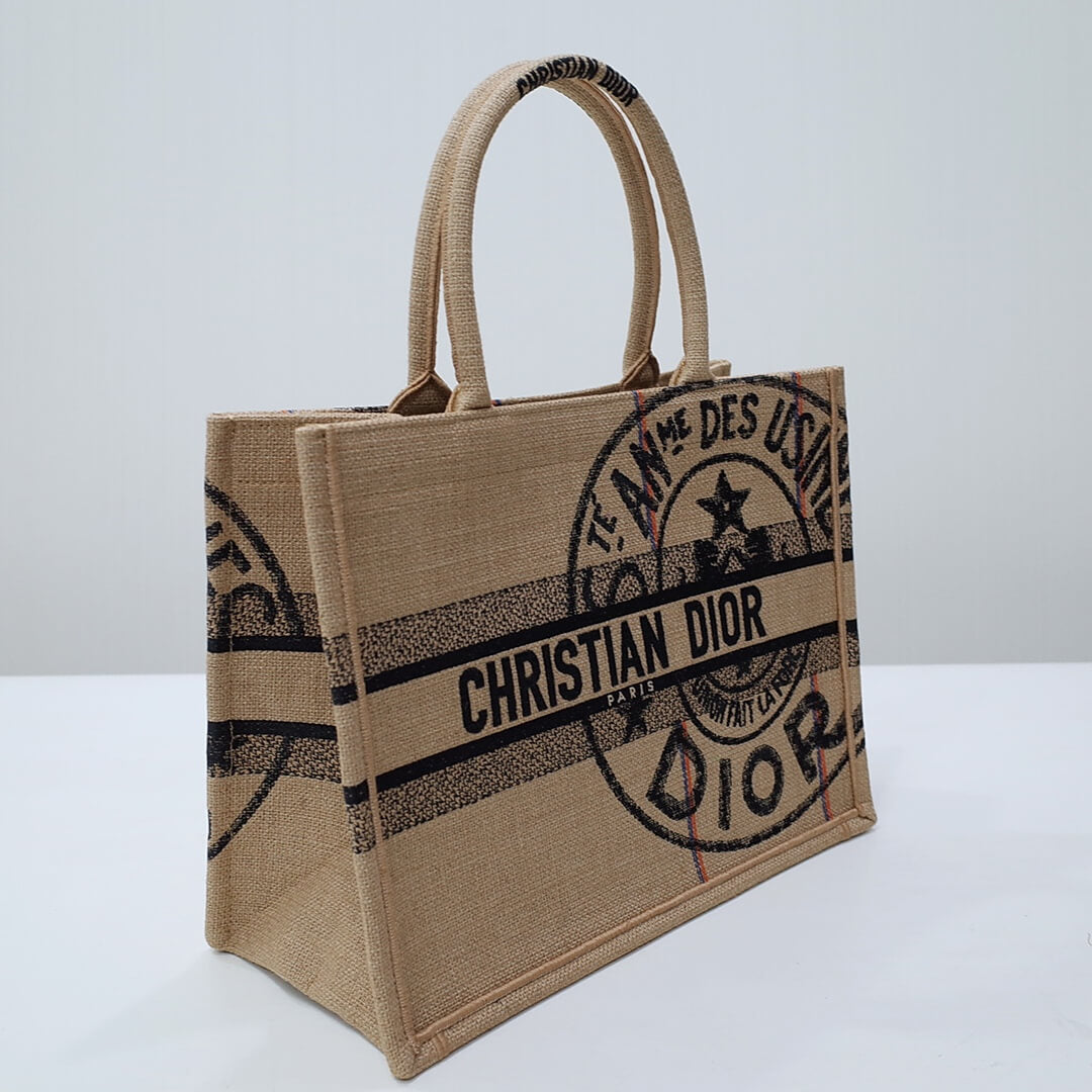 Ezyycart Bags DIR1286 Book Tote BIG size 41.5cm 36.5cm Embroidery LOGO red Handbag grey-3