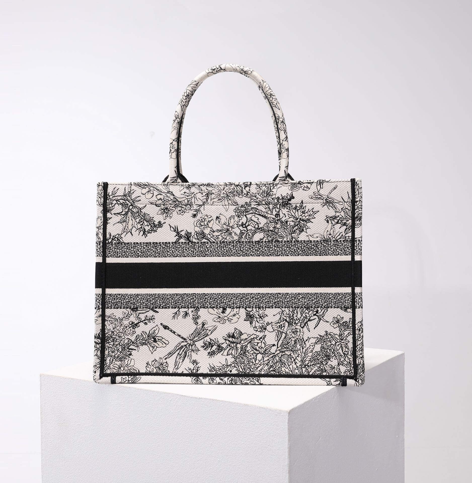 Ezyycart Bags DIR1286 Book Tote tote bag grey Embroidery LOGO