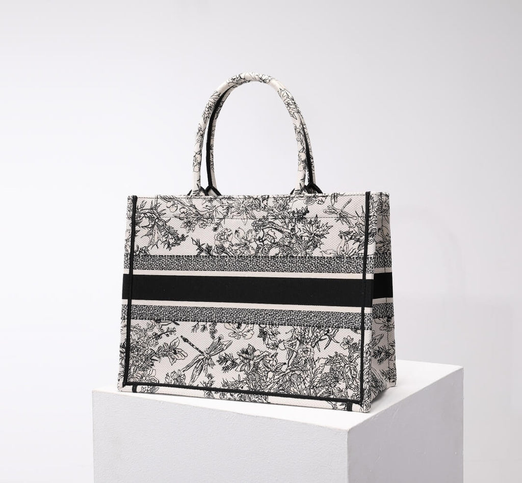 Ezyycart Bags DIR1286 Book Tote tote bag grey Embroidery LOGO