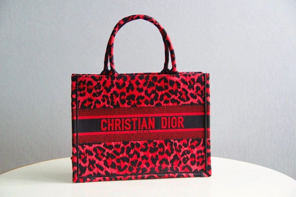 Ezyycart Bags DIR1286 Book Tote BIG size 41.5cm 36.5cm Embroidery LOGO red Handbag maroon-3