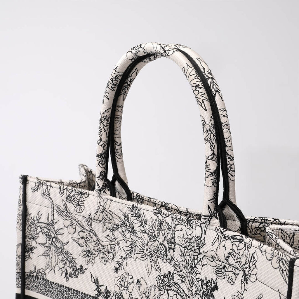Ezyycart Bags DIR1286 Book Tote tote bag grey Embroidery LOGO