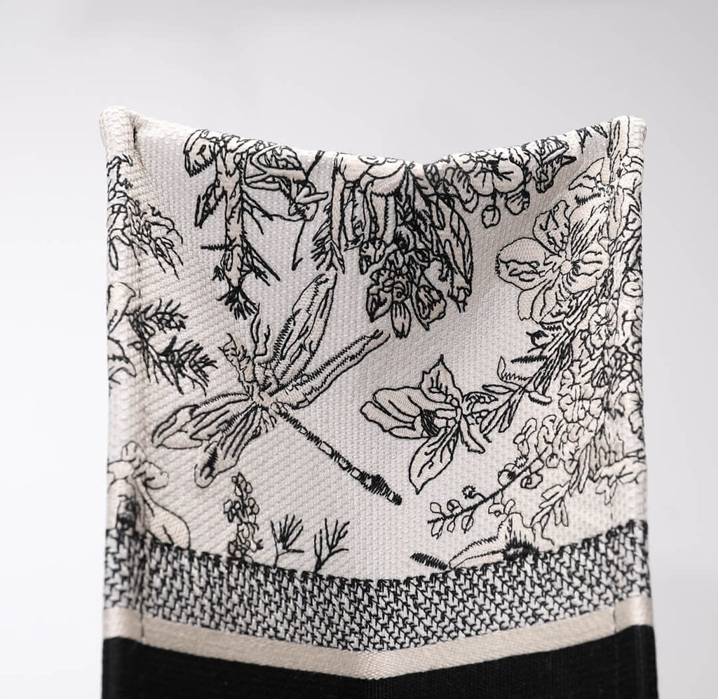 Ezyycart Bags DIR1286 Book Tote tote bag grey Embroidery LOGO