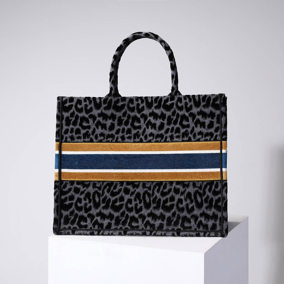 Ezyycart Bags DIR1286 Book Tote BIG size 41.5cm 36.5cm Embroidery LOGO red Handbag grey Mizza