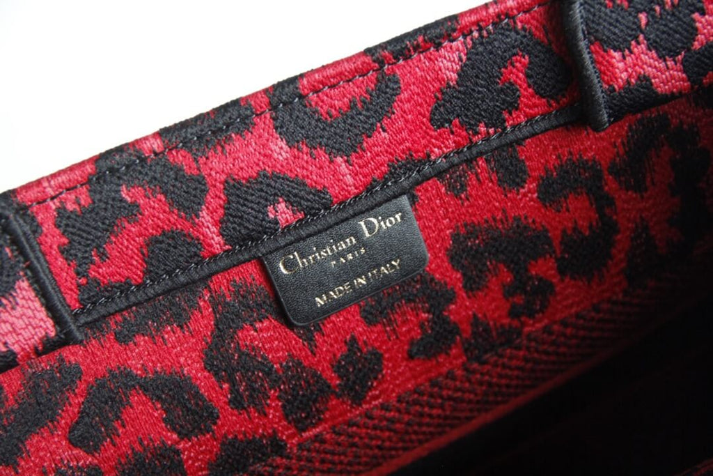 Ezyycart Bags DIR1286 Book Tote BIG size 41.5cm 36.5cm Embroidery LOGO red Handbag maroon-3