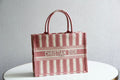 Ezyycart Bags DIR1286 Book bag Tote Embroidery 36.5cm 41.5cm Handbag red white-2