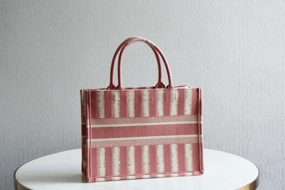 Ezyycart Bags DIR1286 Book bag Tote Embroidery 36.5cm 41.5cm Handbag red white-2