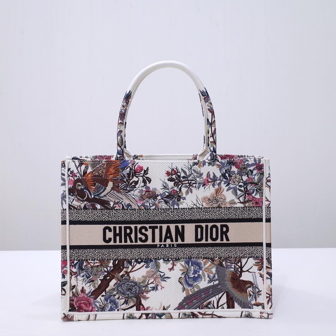 Ezyycart Bags DIR1286 Book bag Tote Embroidery 36.5cm 41.5cm Handbag white printing