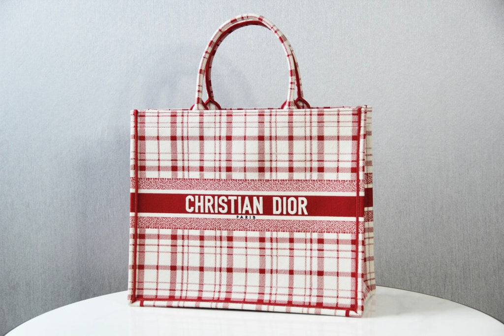 Ezyycart Bags DIR1286 Book bag Tote Embroidery red white 36.5cm 41.5cm Handbag