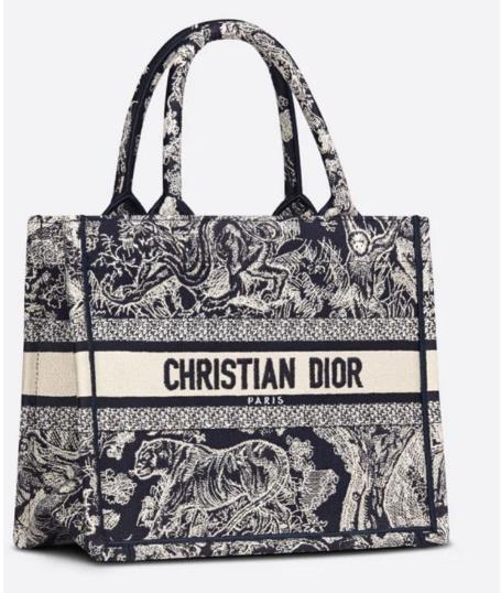 Ezyycart Bags DIR1286 Book Tote tiger small MINI navy blue