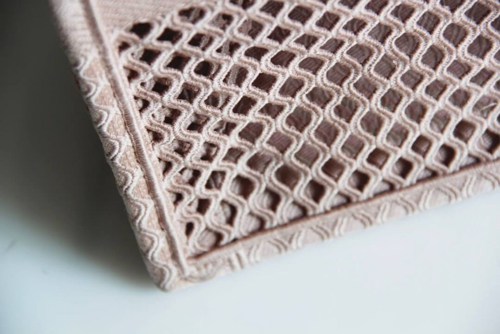 Ezyycart Bags DIR1286 Book Tote big size 36.5cm 41.5cm Oblique Embroidery nude