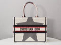 Ezyycart Bags DIR1286 Book Tote DIRrAlps 36.5cm 41.5cm Oblique Embroidery white red-3
