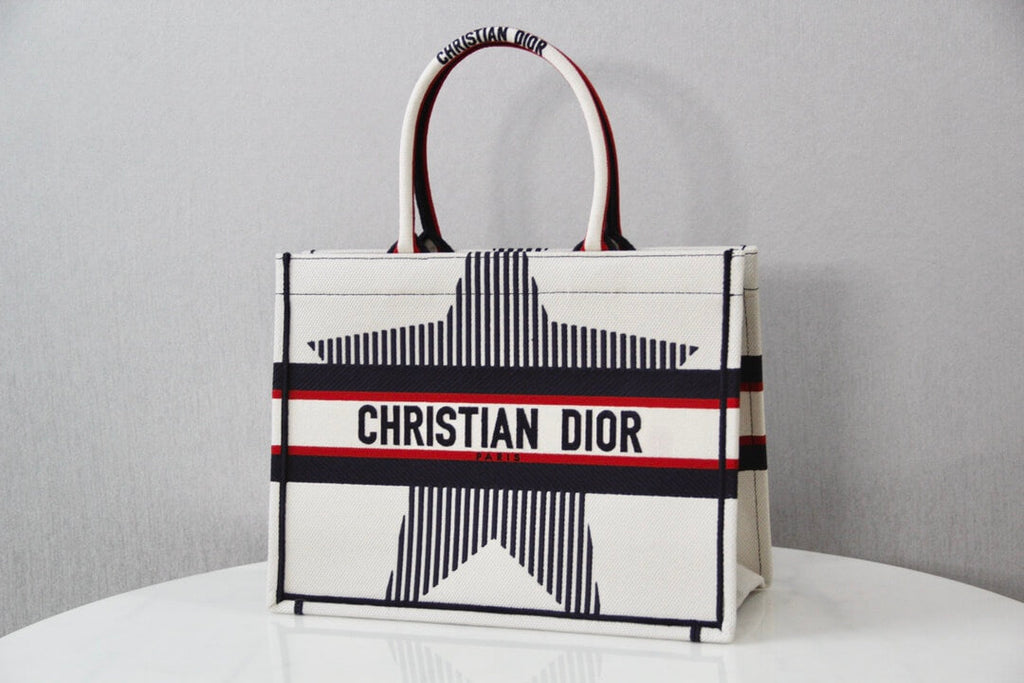 Ezyycart Bags DIR1286 Book Tote DIRrAlps 36.5cm 41.5cm Oblique Embroidery white red-3