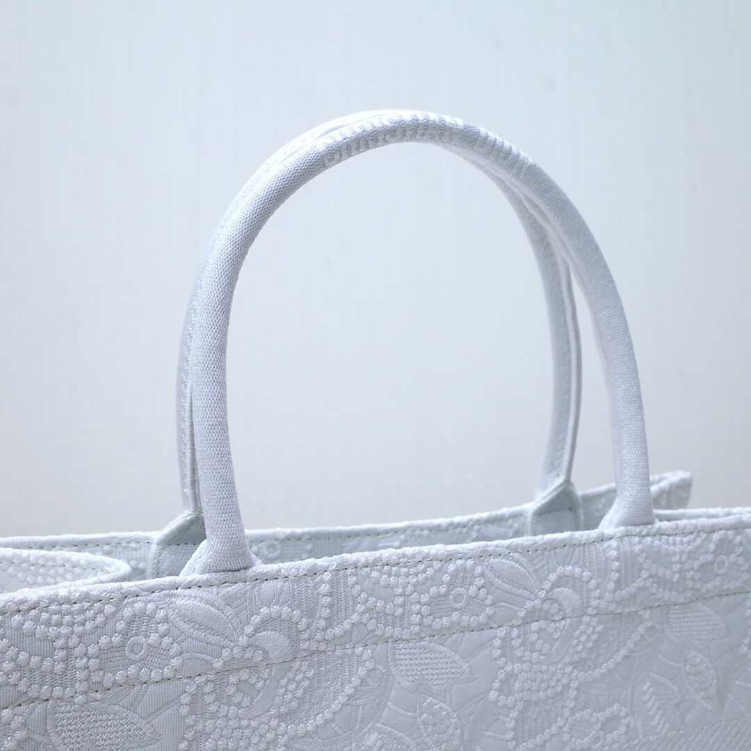 Ezyycart Bags DIR1286 Book Tote big size MINI 36.5CM 41.5CM white-3