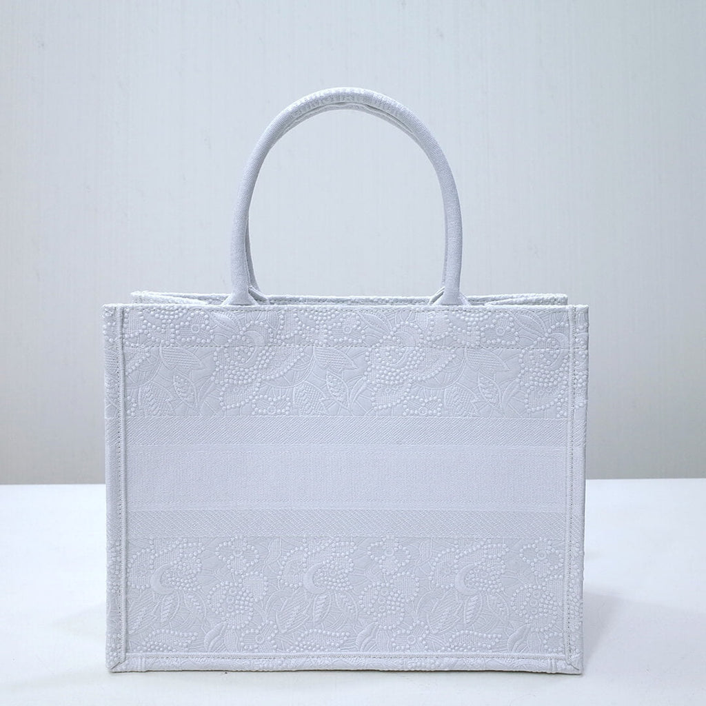 Ezyycart Bags DIR1286 Book Tote big size MINI 36.5CM 41.5CM white-3