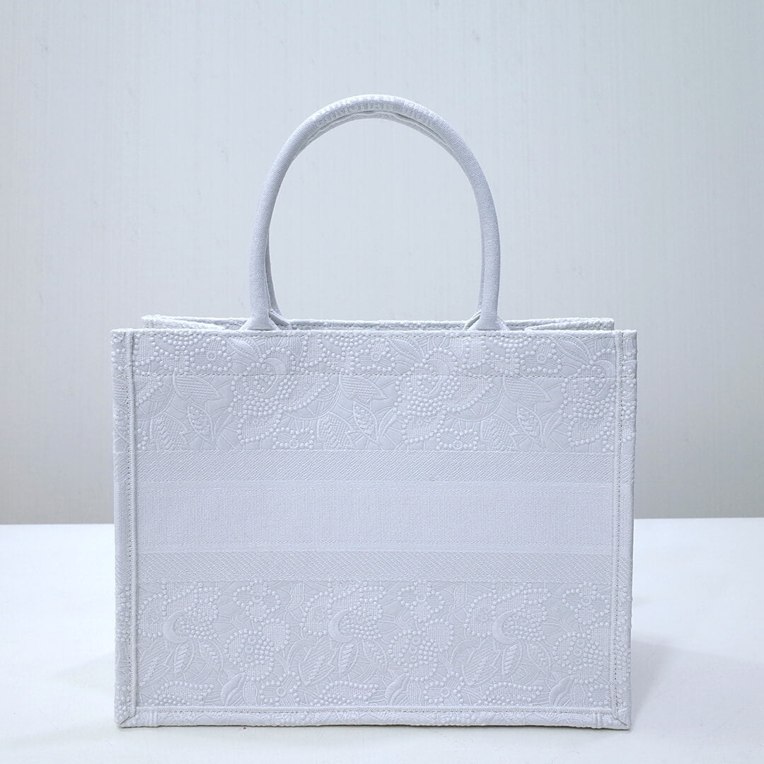 Ezyycart Bags DIR1286 Book Tote big size MINI 36.5CM 41.5CM white-3