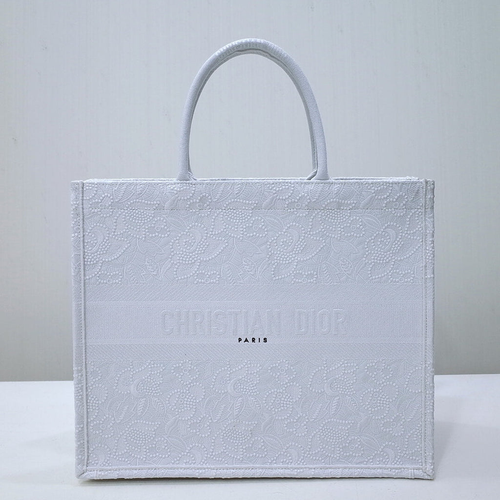 Ezyycart Bags DIR1286 Book Tote big size MINI 36.5CM 41.5CM white-3