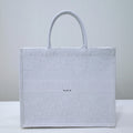 Ezyycart Bags DIR1286 Book Tote big size MINI 36.5CM 41.5CM white-3