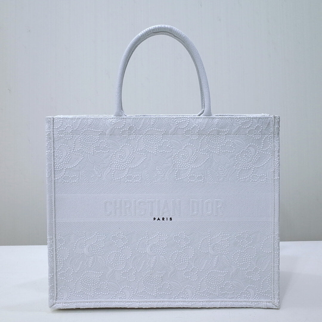 Ezyycart Bags DIR1286 Book Tote big size MINI 36.5CM 41.5CM white-3